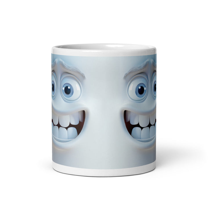 White glossy mug