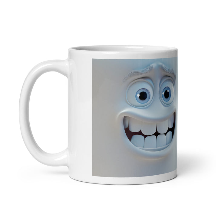 White glossy mug