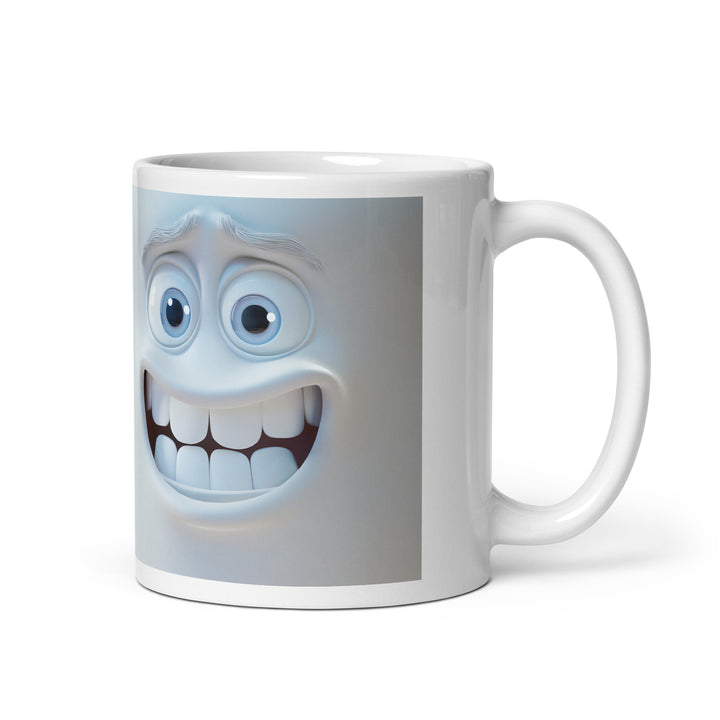 White glossy mug