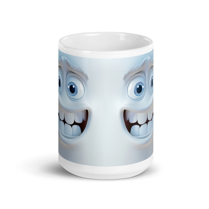 White glossy mug