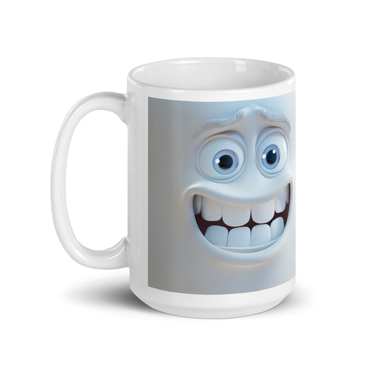 White glossy mug