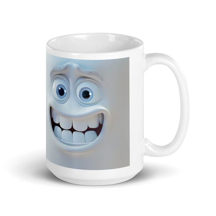 White glossy mug