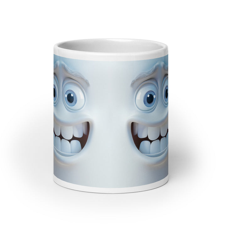 White glossy mug