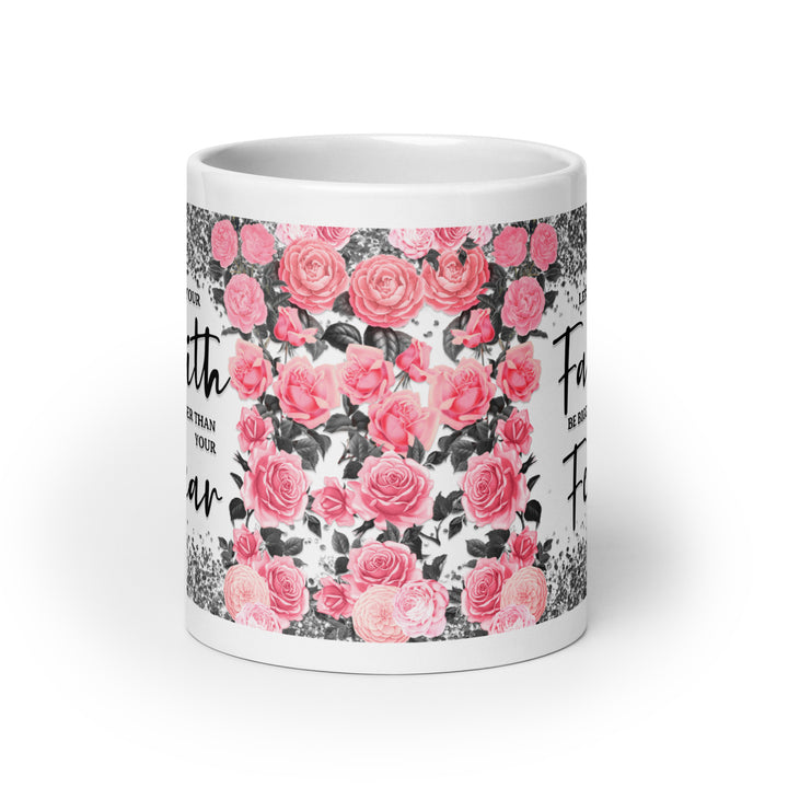 White glossy mug