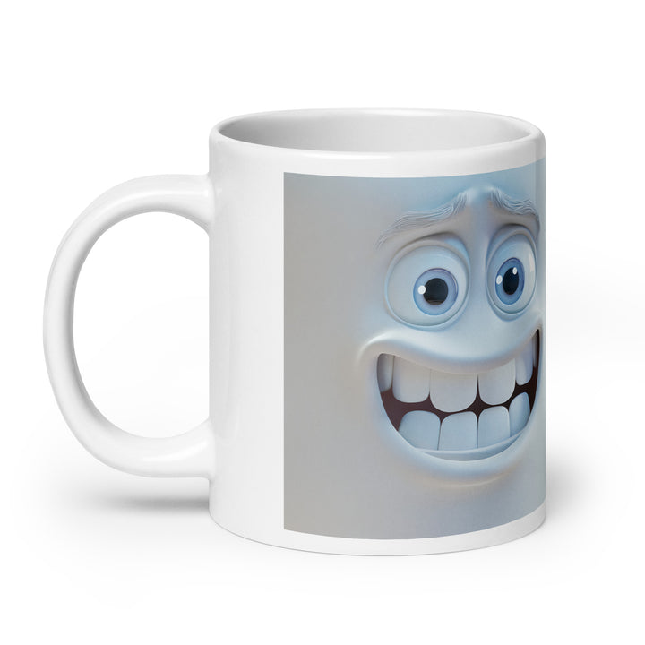 White glossy mug