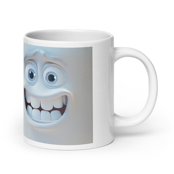 White glossy mug